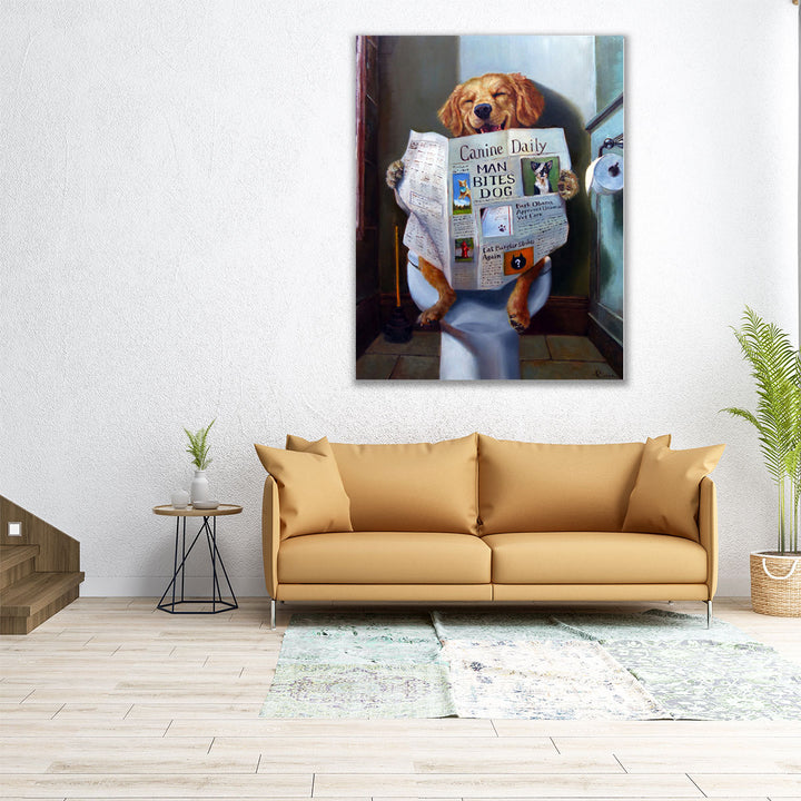 Dog Gone Funny - Canvas Print Wall Art