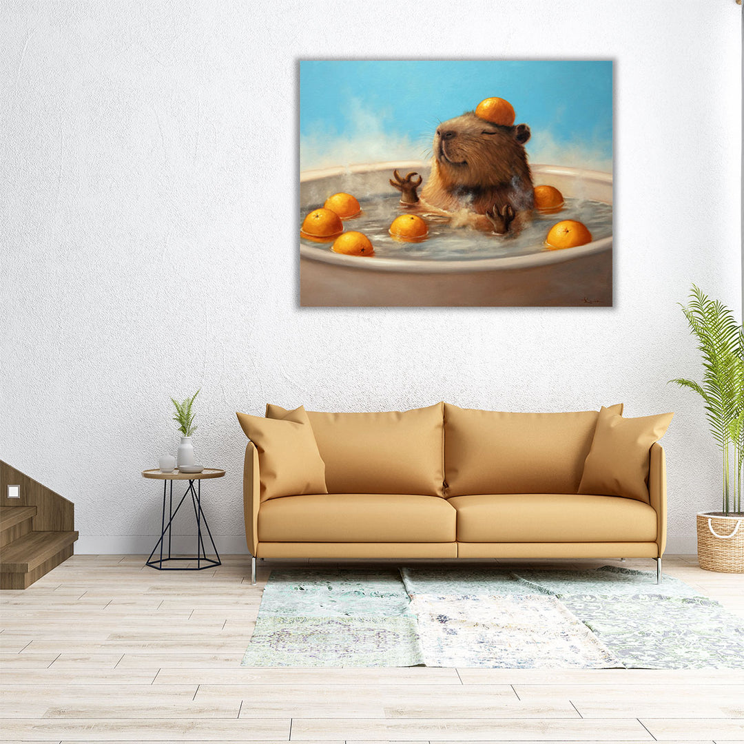 Capy State of Mind - Canvas Print Wall Art