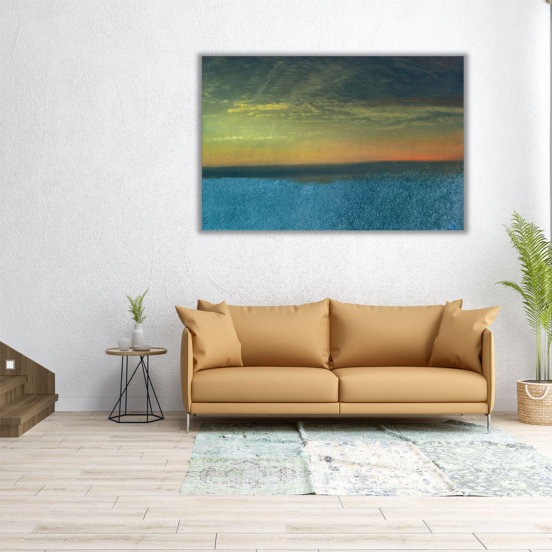 36x24 Canvas Print – glowing sunset gradient
