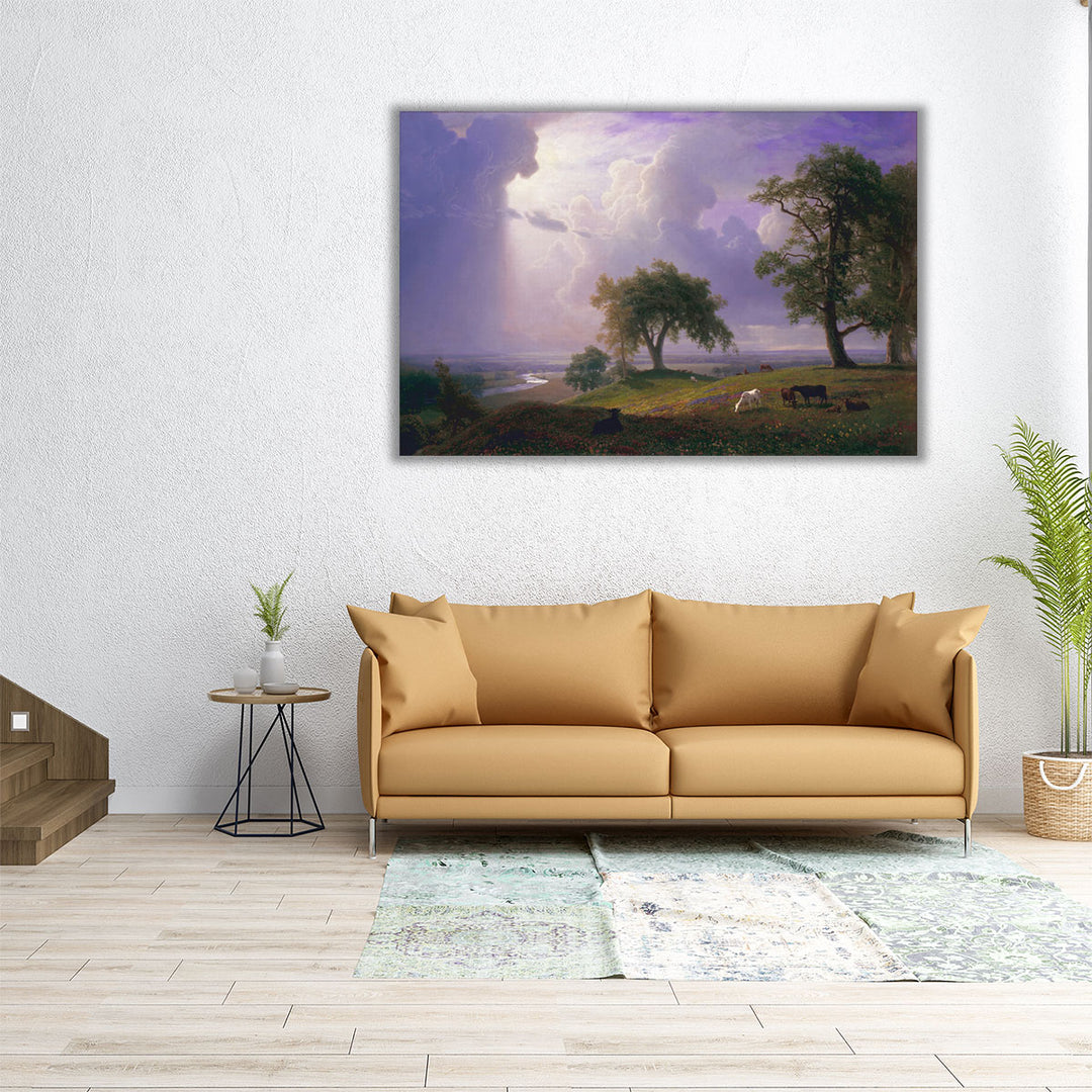 Living room gallery-style large wildlife art