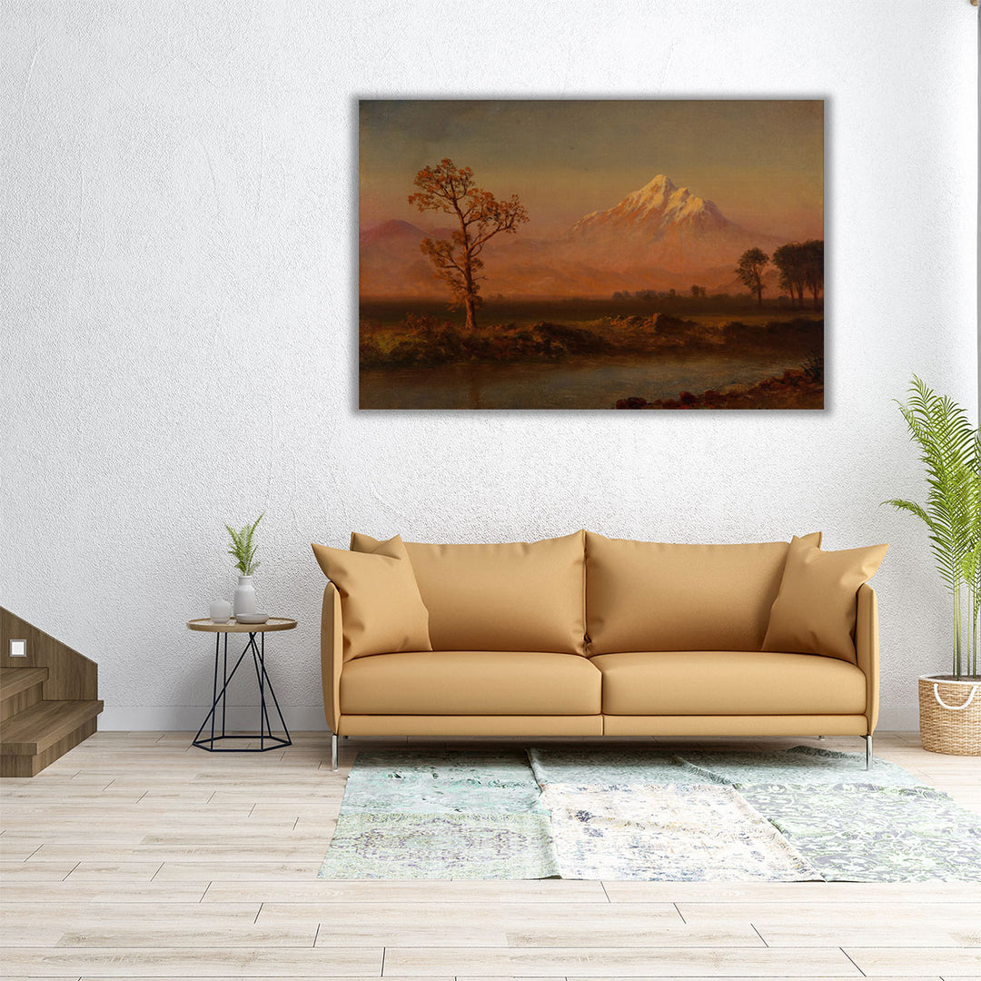 60×40 Canvas Print mountain and trees