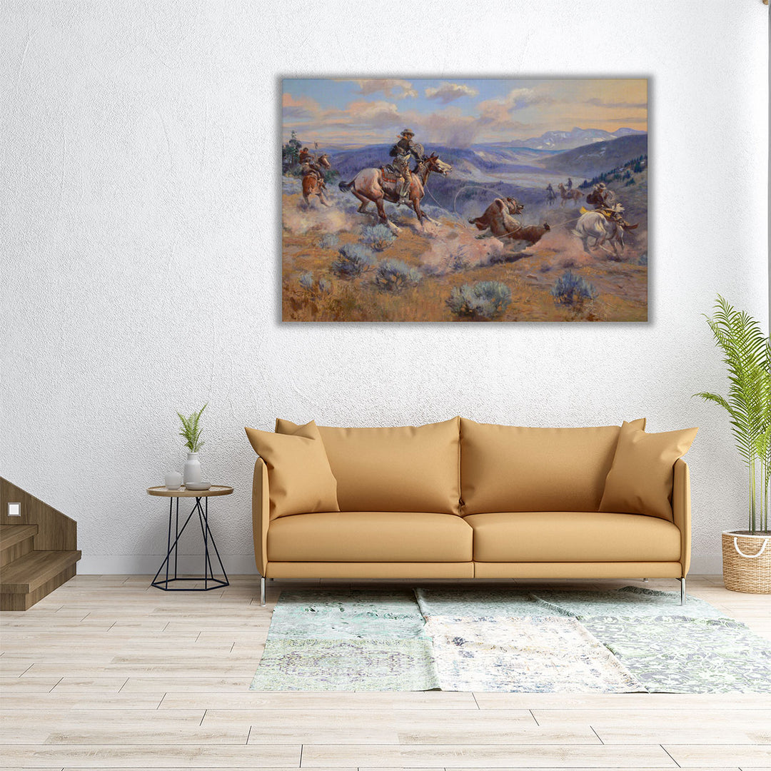 Russell Loops and Swift Horses are Surer than Lead, 1916 - Canvas Print Wall Art