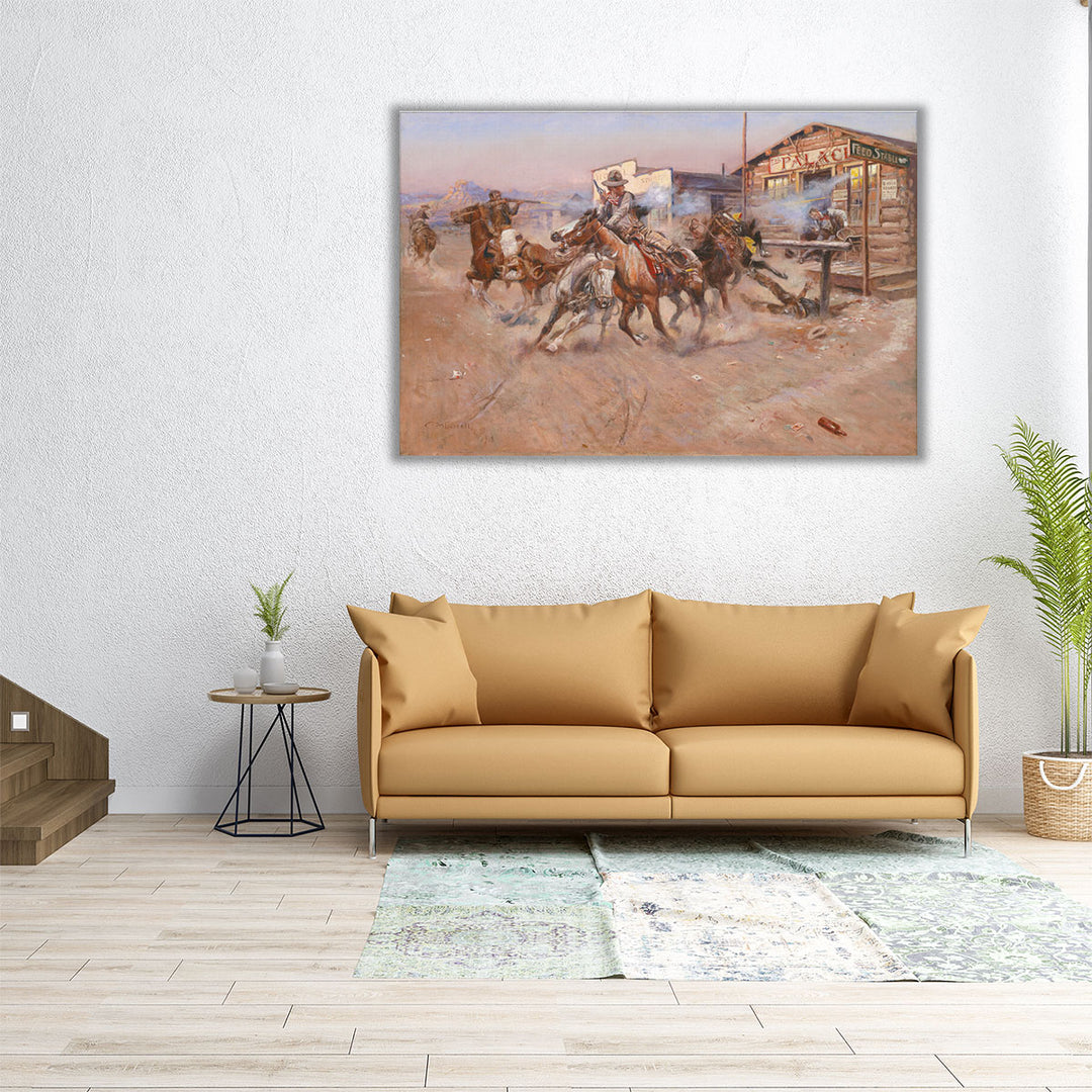Smoke of a 45 - Canvas Print Wall Art
