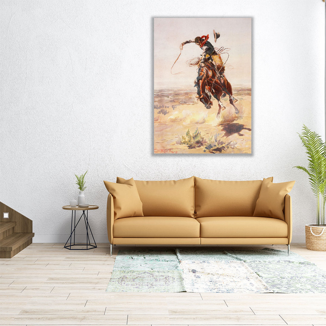 A Bad Hoss , 1905 - Canvas Print Wall Art