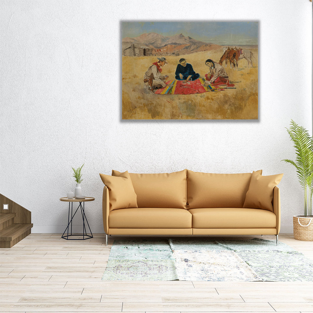 The Poker Game, 1894 - Canvas Print Wall Art