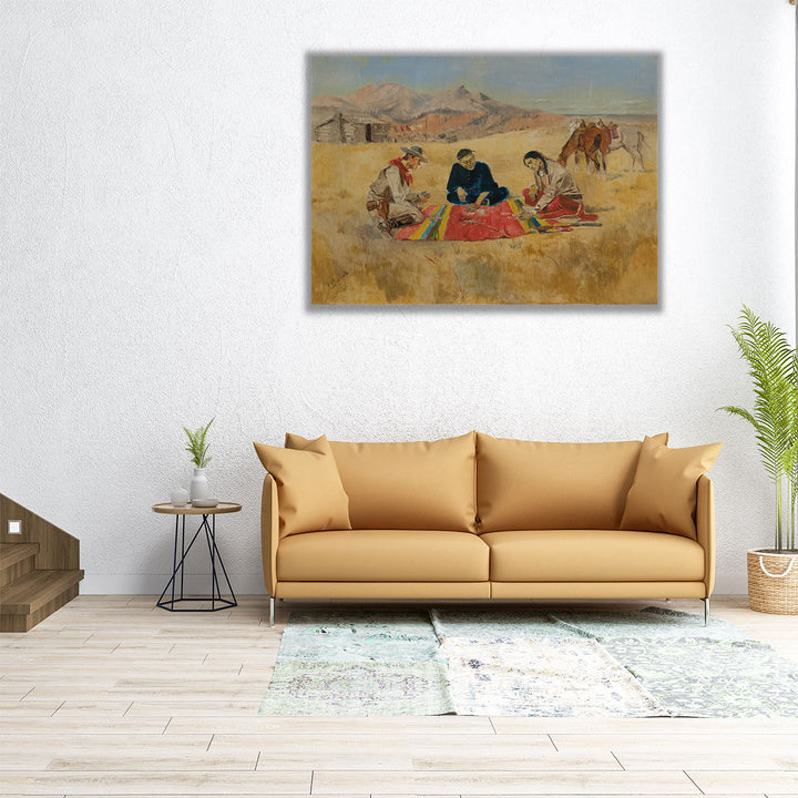 The Poker Game, 1894 - Canvas Print Wall Art