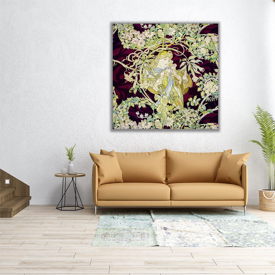 Woman with Daisy, 1898 - Canvas Print Wall Art