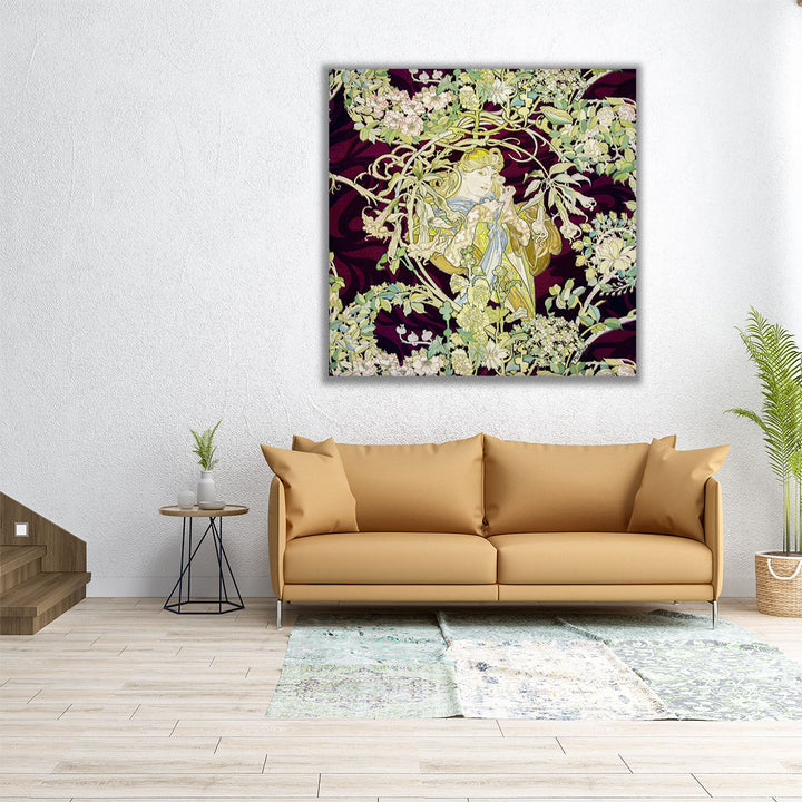 Woman with Daisy, 1898 - Canvas Print Wall Art