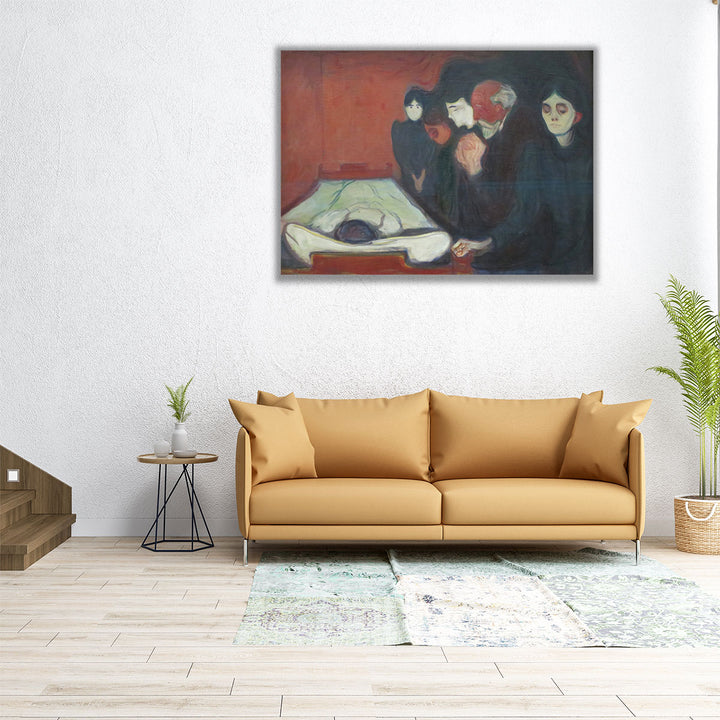 At the Death Bed - Canvas Print Wall Art