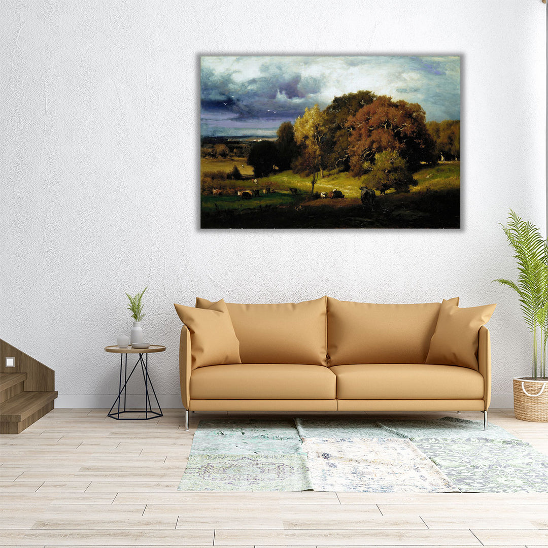 Autumn Oaks, 1878 - Canvas Print Wall Art