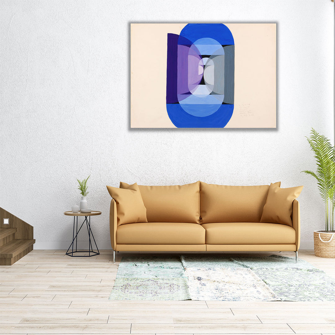 24×16 cream geometric minimalist print