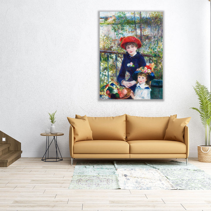 Two Sisters, On the Terrace, 1881 - Canvas Print Wall Art
