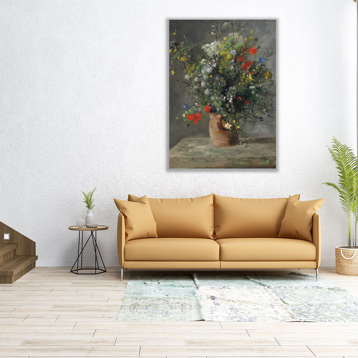 Flowers in a Vase, 1866 - Canvas Print Wall Art