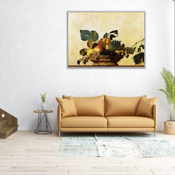 Basket of Fruit - Canvas Print Wall Art