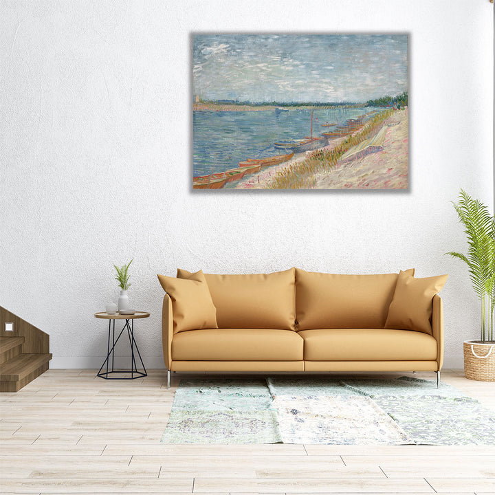 Les Canots Amarrés, 1887 - Canvas Print Wall Art