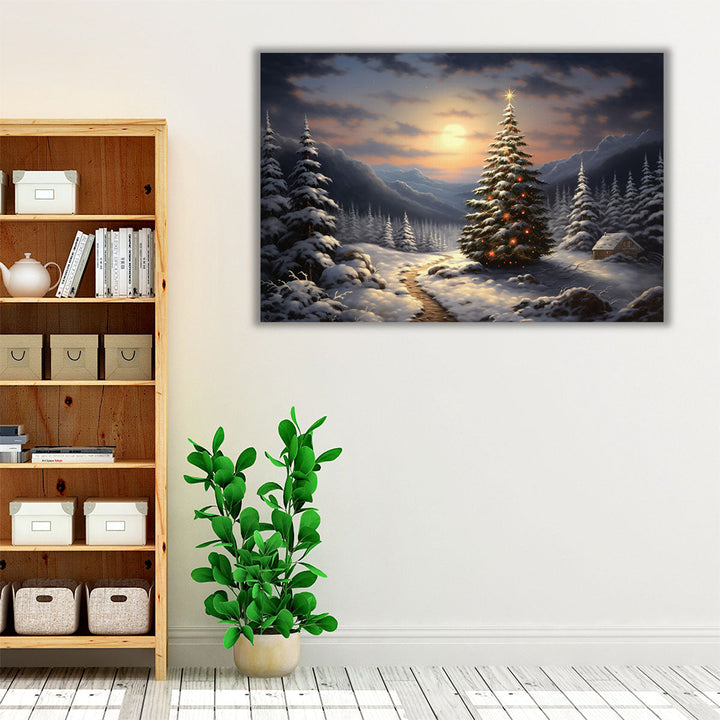 Xing Xing's Holiday Glow - Canvas Print Wall Art