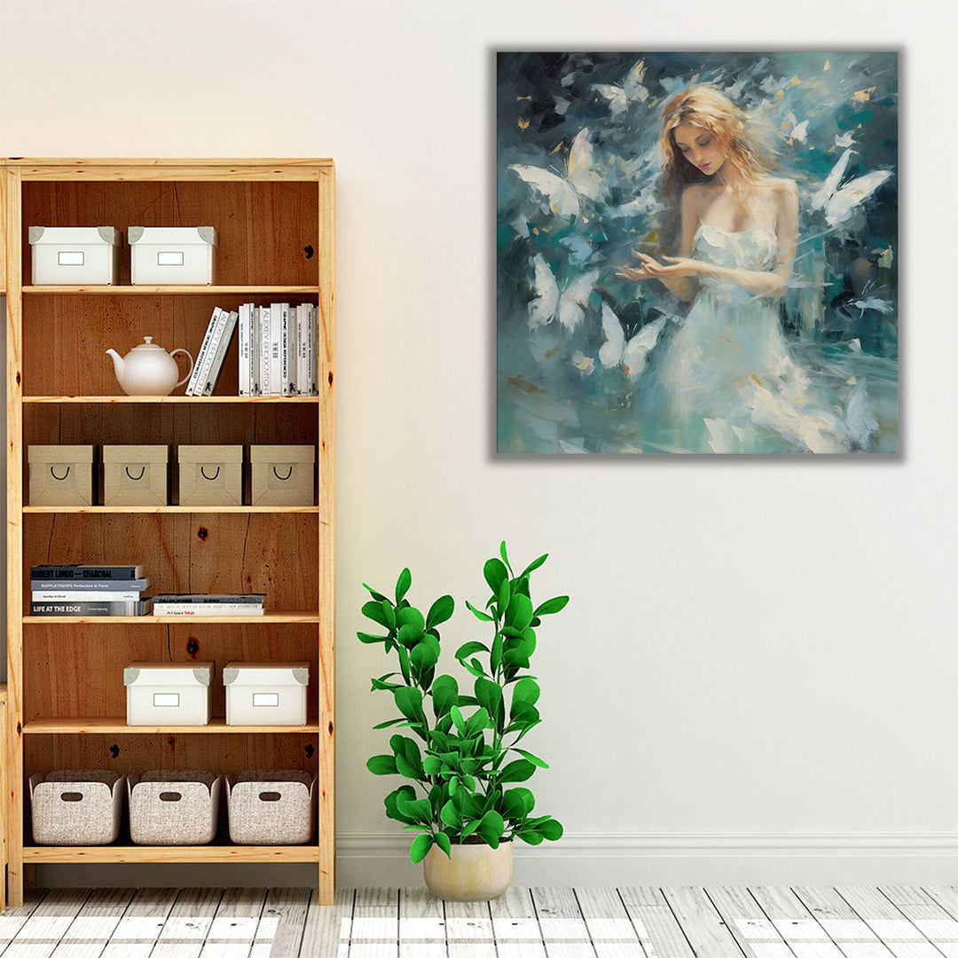 Energetic Angelic Flight - Canvas Print Wall Art