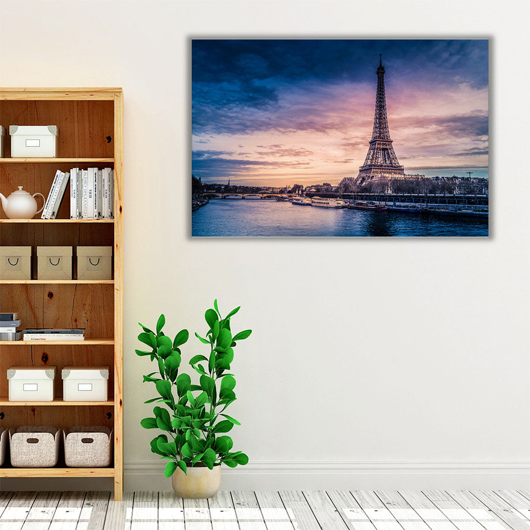 Eiffel Tower in Paris France - Canvas Print Wall Art