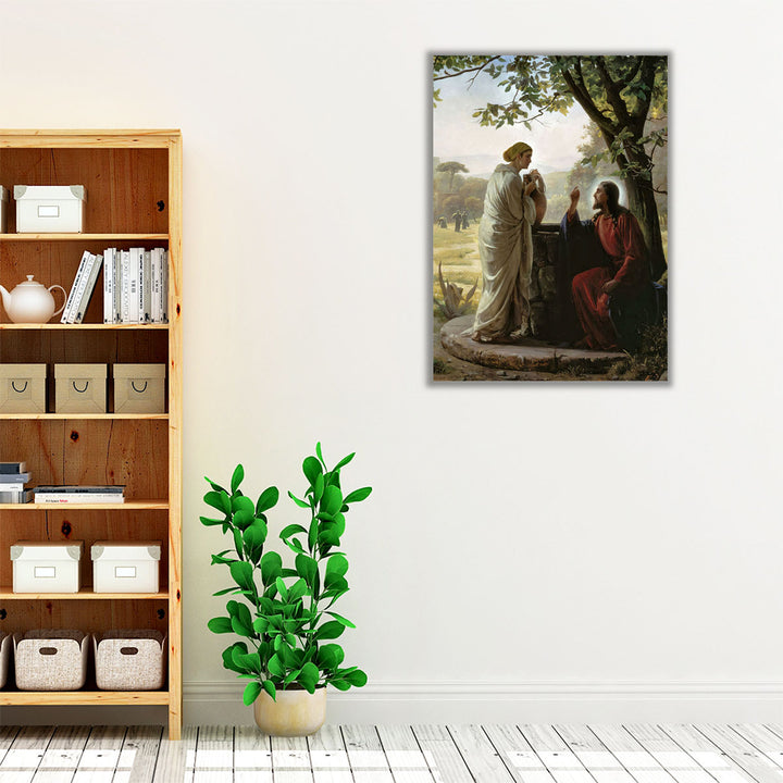 Woman at the Well - Canvas Print Wall Art