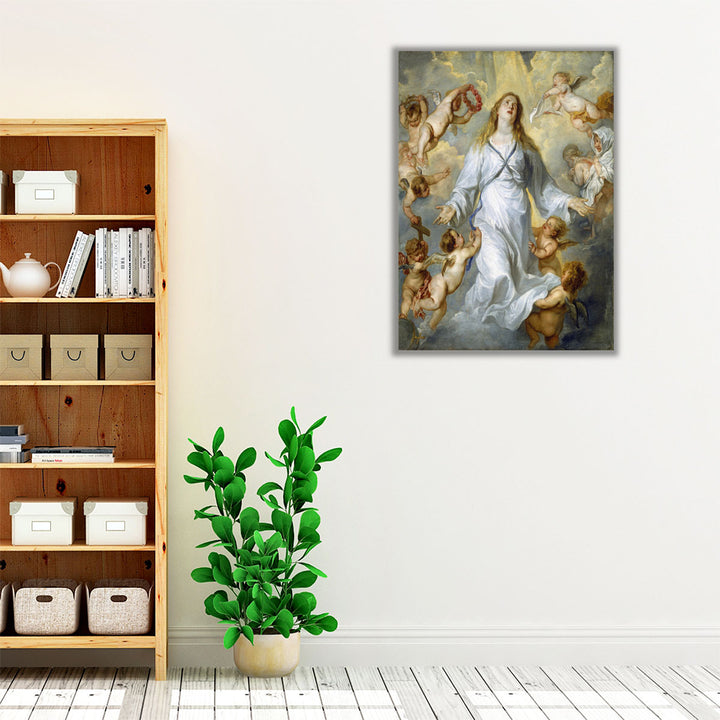 The Virgin as Intercessor - Canvas Print Wall Art