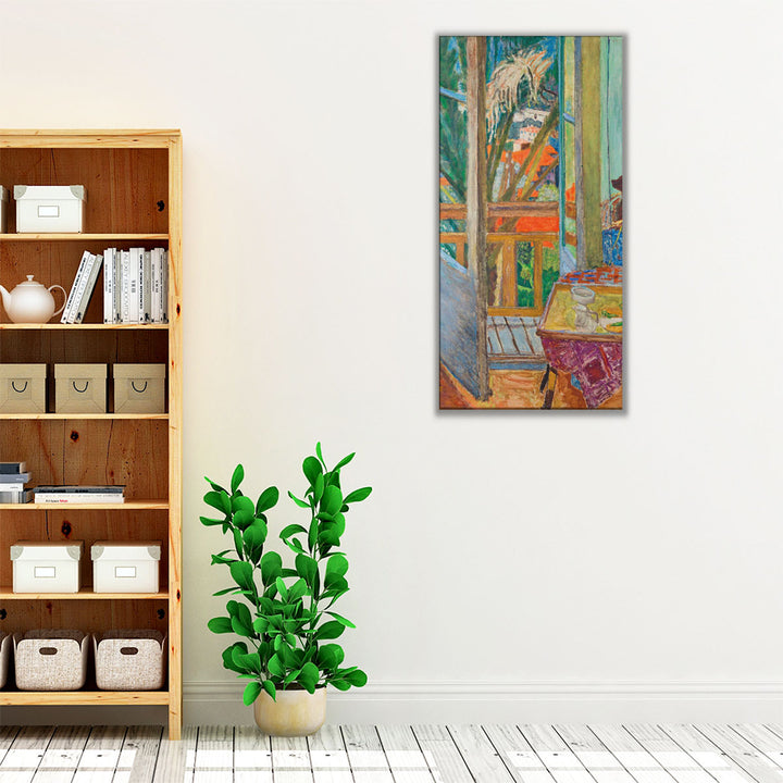 La Porte Fenetre Avec Chien, 1927 - Canvas Print Wall Art