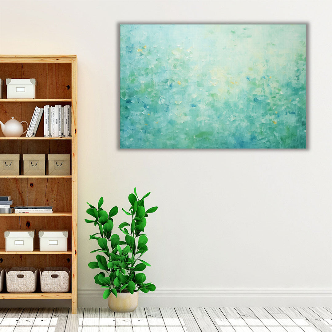 Living room framed canvas with modern design
