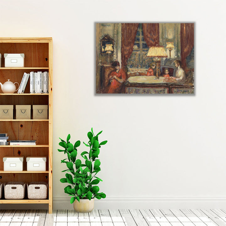 Evening Under the Lamps, 1903 - Canvas Print Wall Art