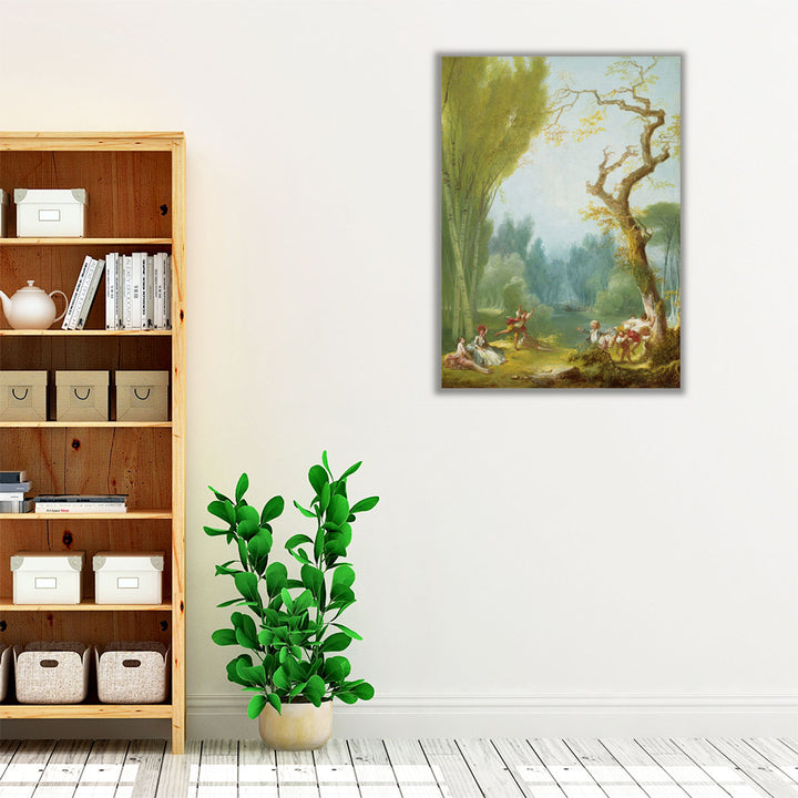 A Game of Horse and Rider - Canvas Print Wall Art