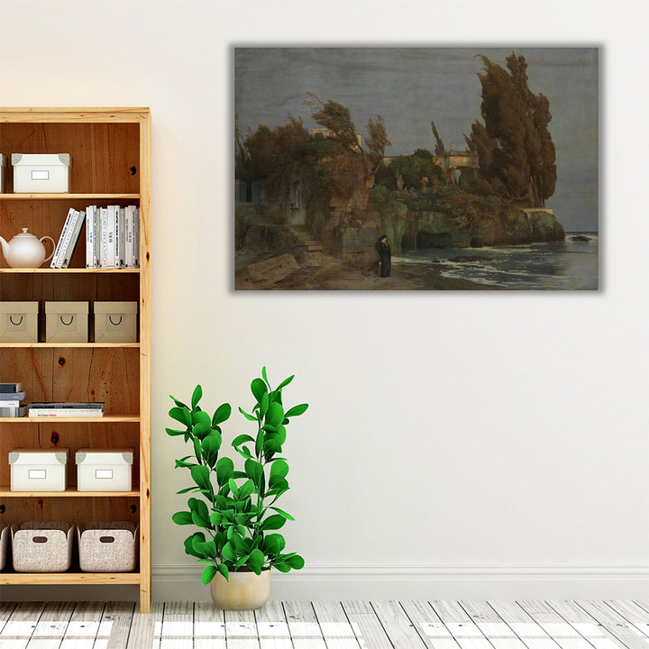 Villa by the Sea - Canvas Print Wall Art