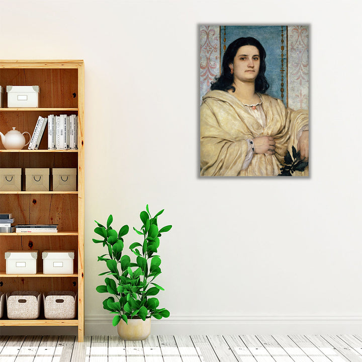 Portrait of Angela Böcklin as a Muse, 1863 - Canvas Print Wall Art