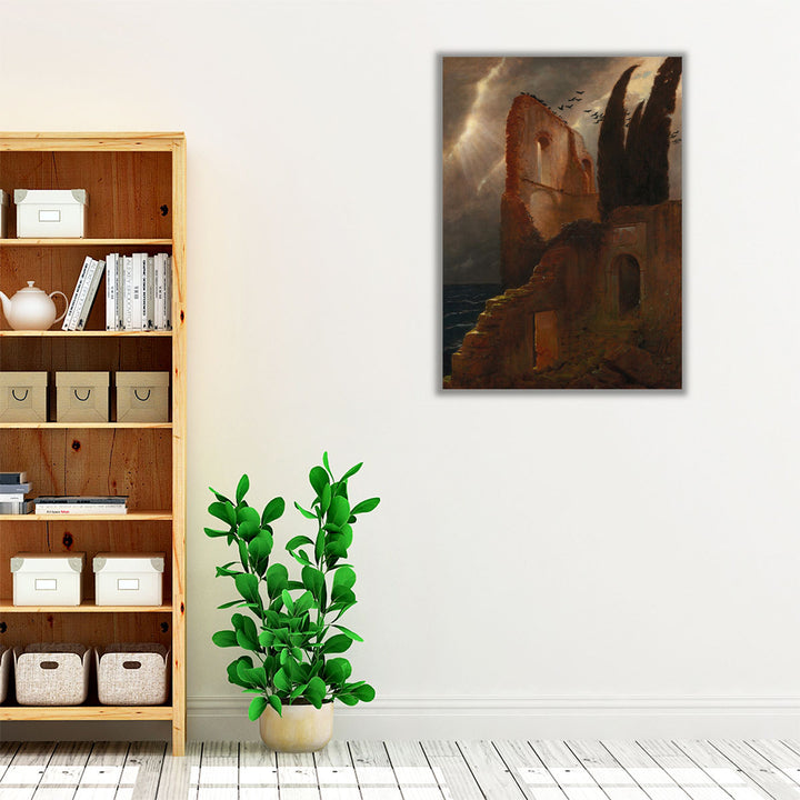 Ruin by the Sea, 1881 - Canvas Print Wall Art