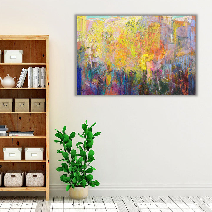 Bold tones for hallway or bedroom