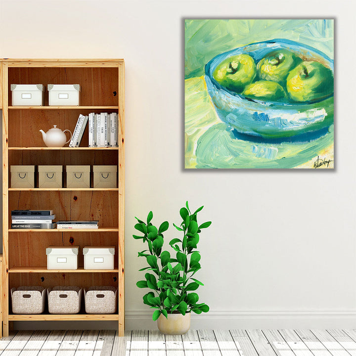 blue and green kitchen art – peaceful modern décor