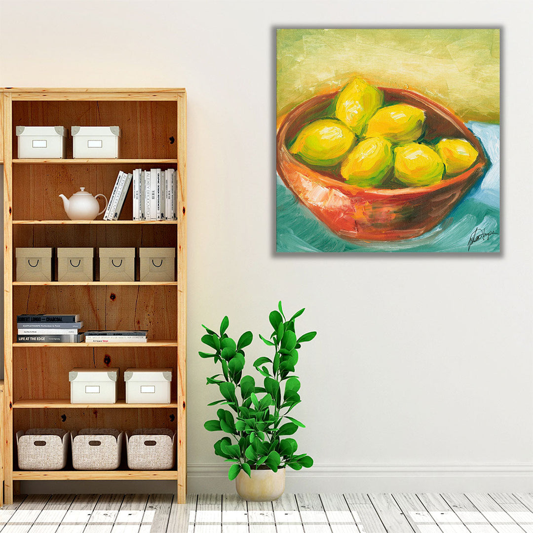yellow and blue kitchen art – fresh kitchen style