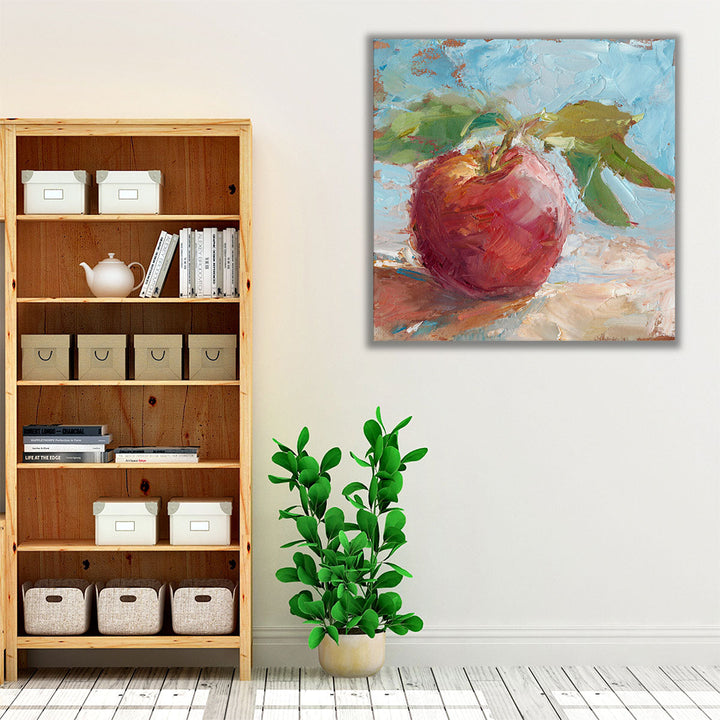 Kitchen wrapped canvas apple still life art