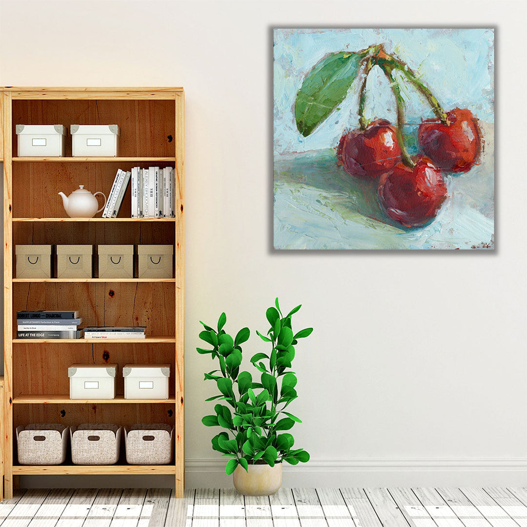 red and green kitchen art – fresh wall accent