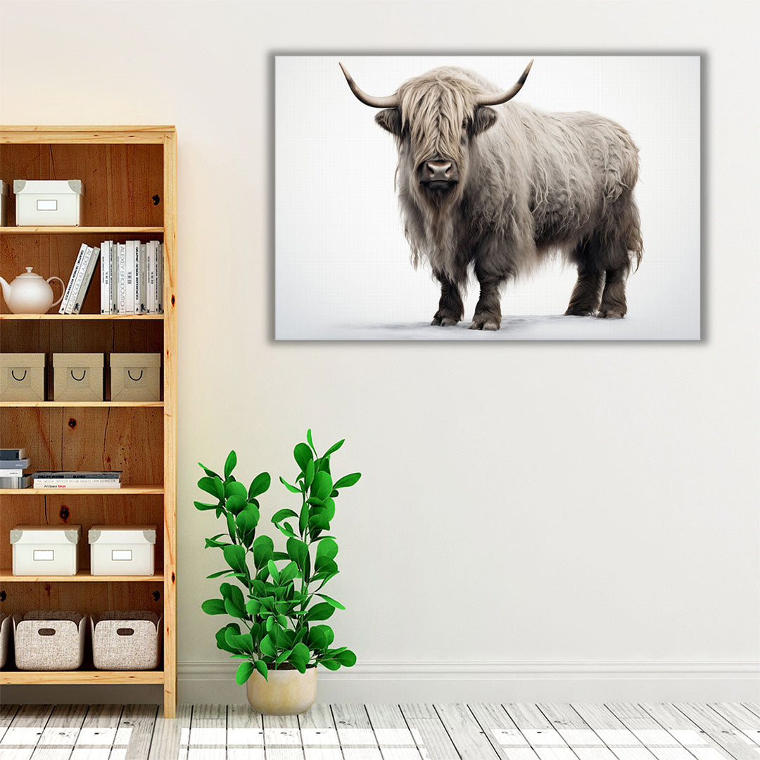 Living room framed art with neutral minimalist décor