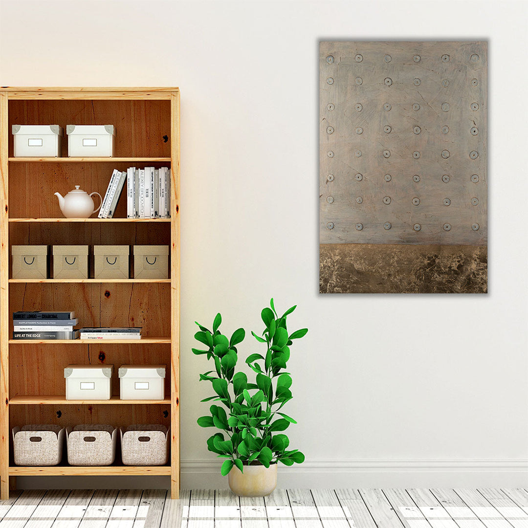 Contemporary neutral canvas art