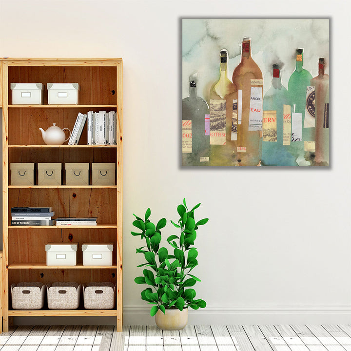 neutral and green kitchen art – warm modern style