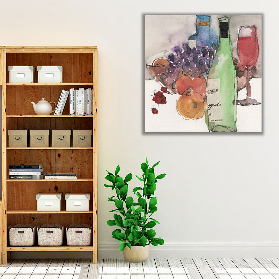 Hallway canvas print vivid abstract forms