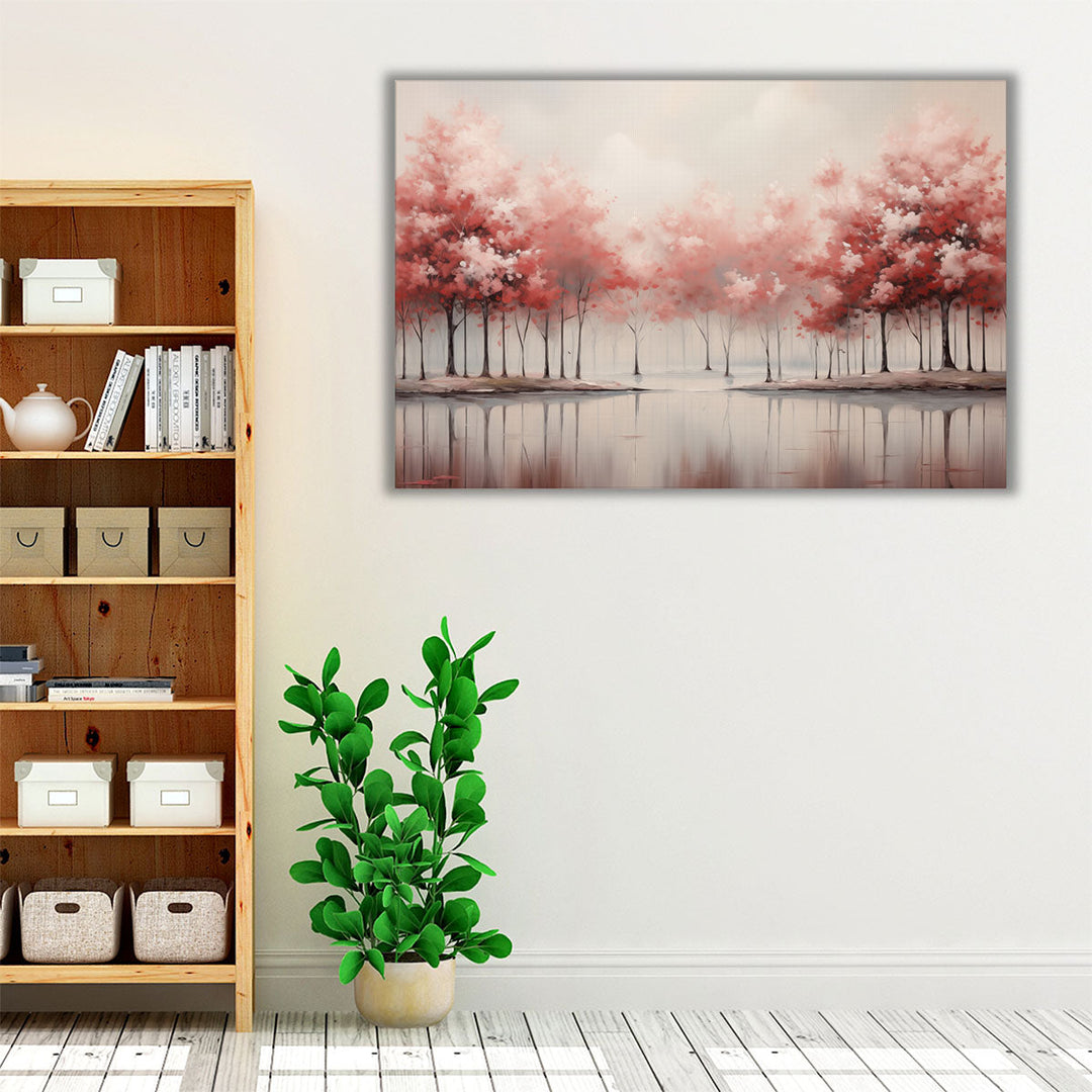 Red Dreamland Haven - Canvas Print Wall Art