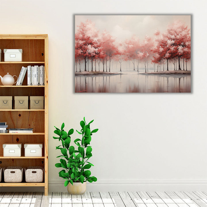 Red Dreamland Haven - Canvas Print Wall Art