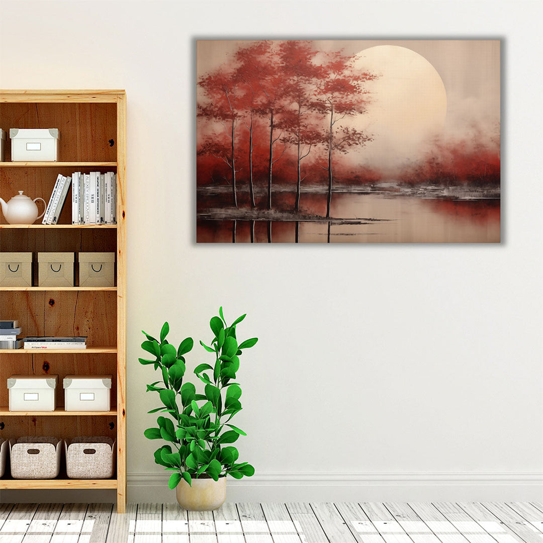 Timeless Redwood Reflections 2 - Canvas Print Wall Art