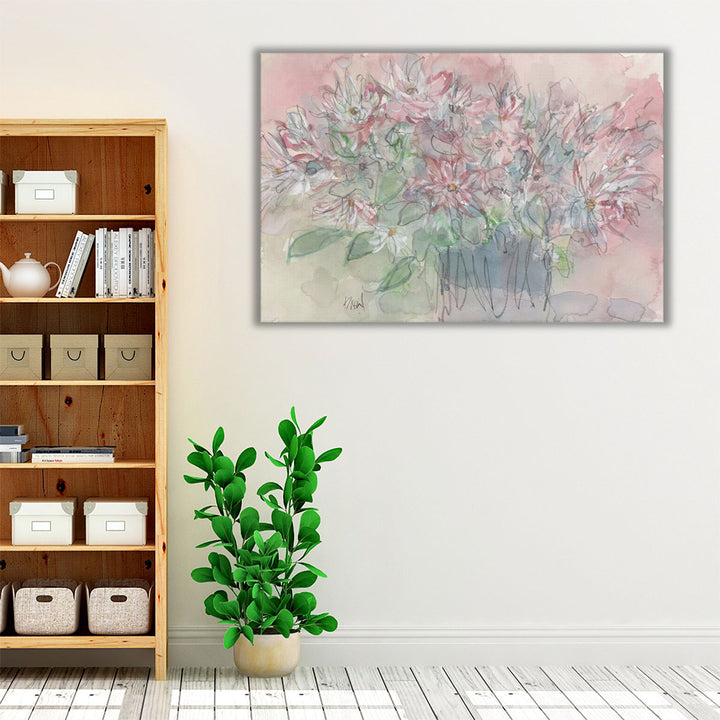 Subtle pink artwork for modern interiors