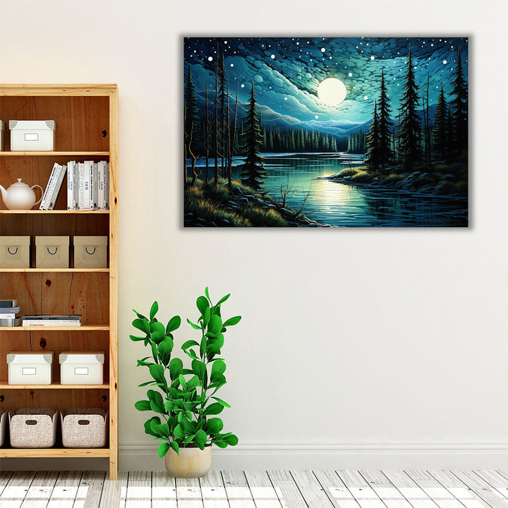 The New Age Starry Night - Canvas Print Wall Art