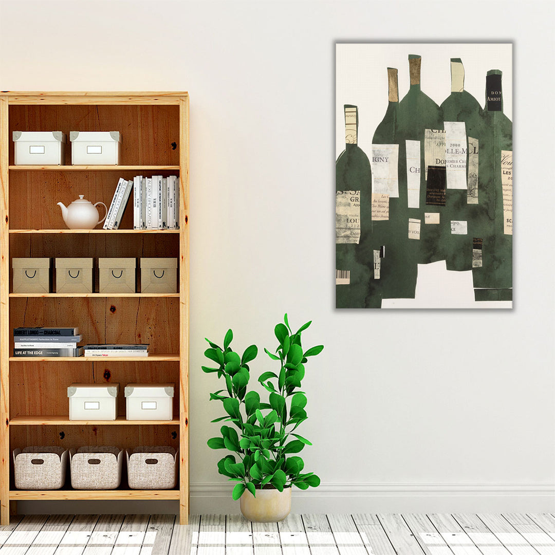 white and green decor – bold wine abstract