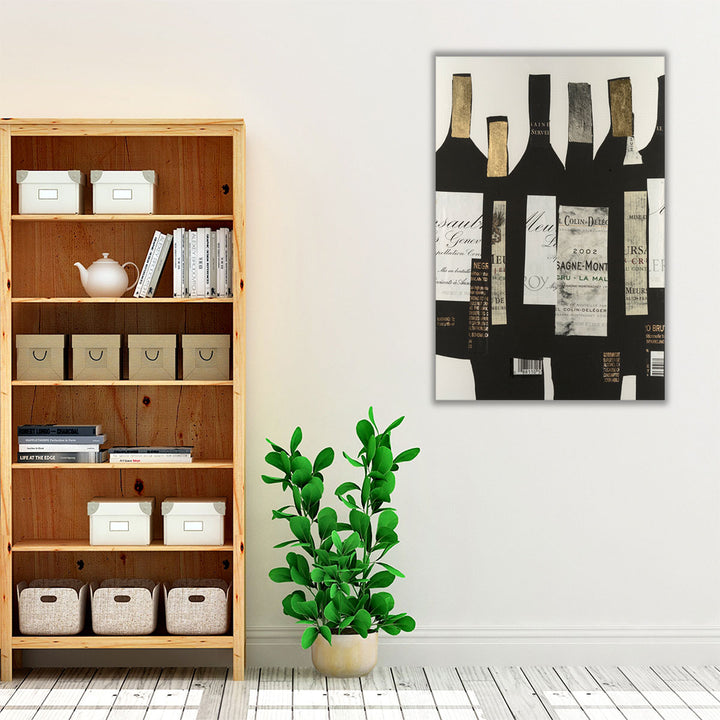 kitchen bar décor – modern abstract bottles