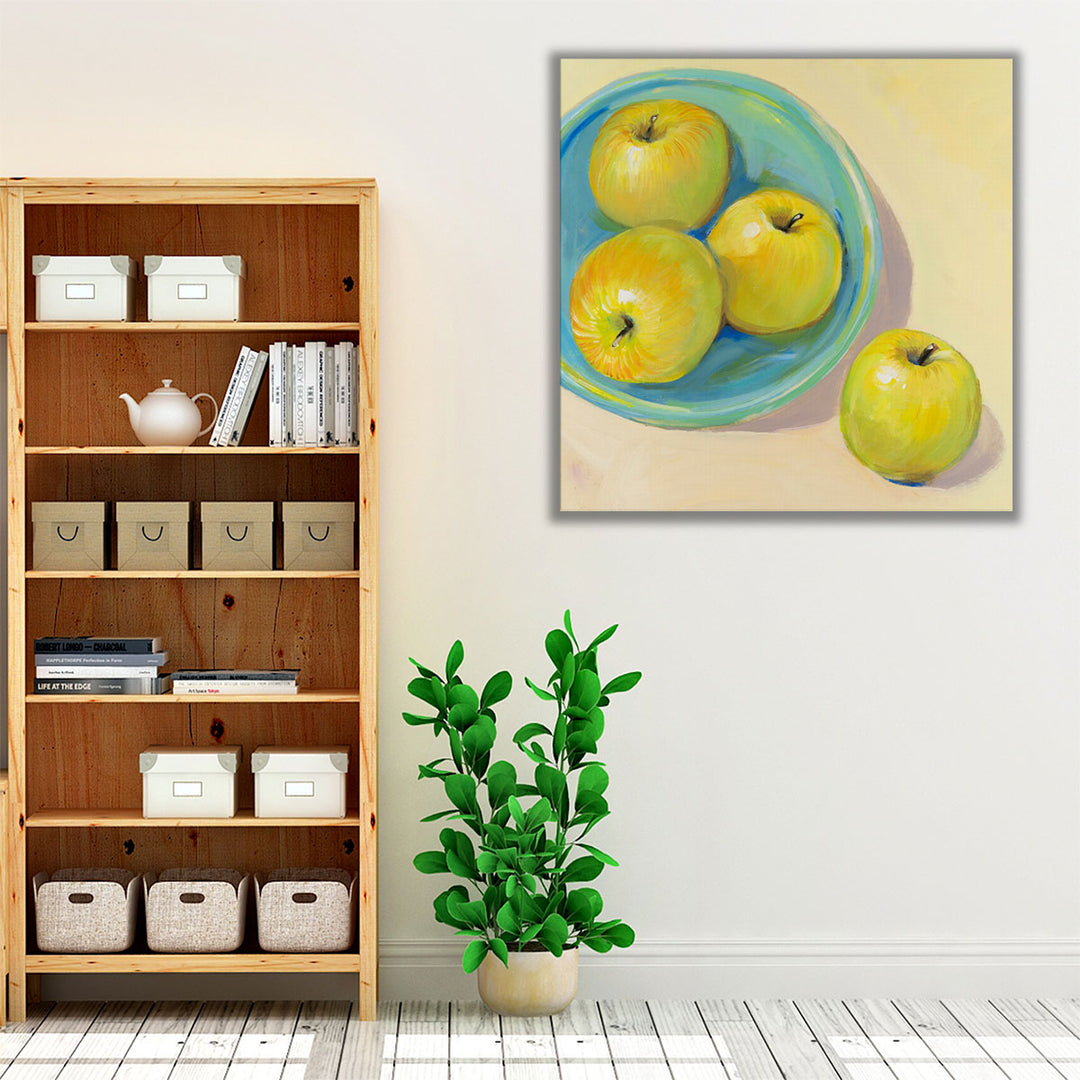 Kitchen wrapped canvas green botanical décor