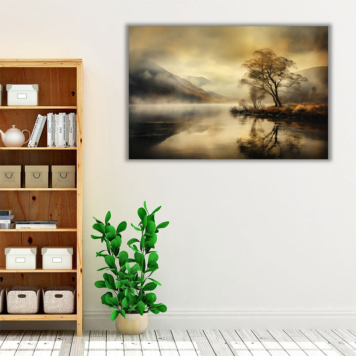 Cloudy Lake Dream - Canvas Print Wall Art