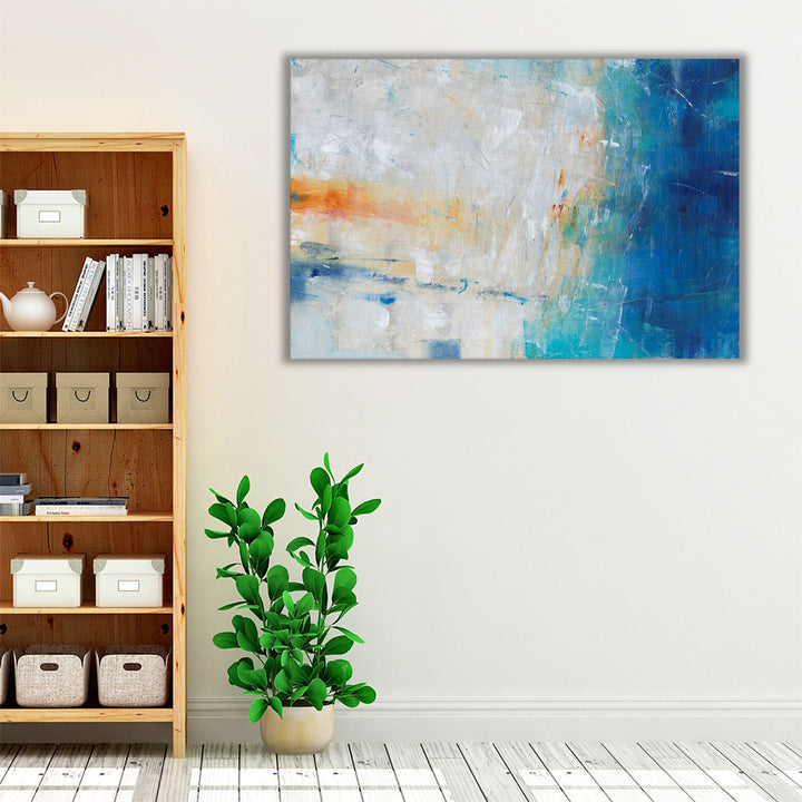 Bathroom-friendly minimalist neutral artwork